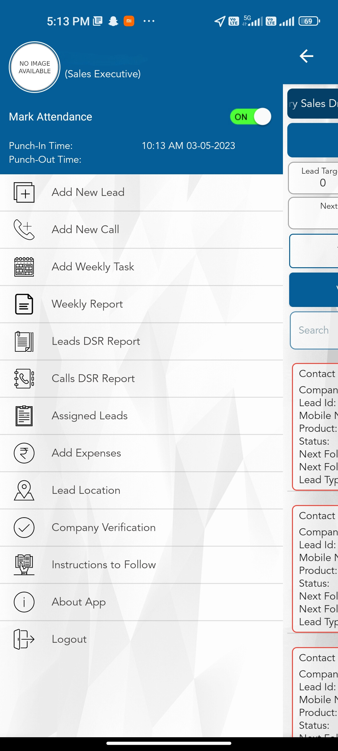 screenshot of Sales Genie